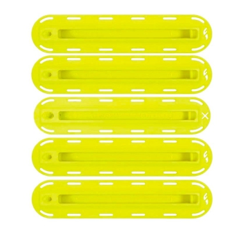 FUTURES FIVE SET FIN BOX NEON YELLOW