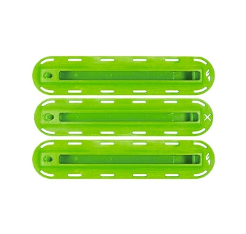 FUTURES THRUSTER SET FIN BOX LIME GREEN