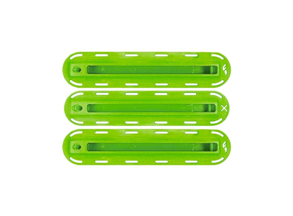 FUTURES THRUSTER SET FIN BOX LIME GREEN