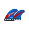 FUTURES STRETCH QUAD STRETCH ST-1 RTM HEX BLUE RED