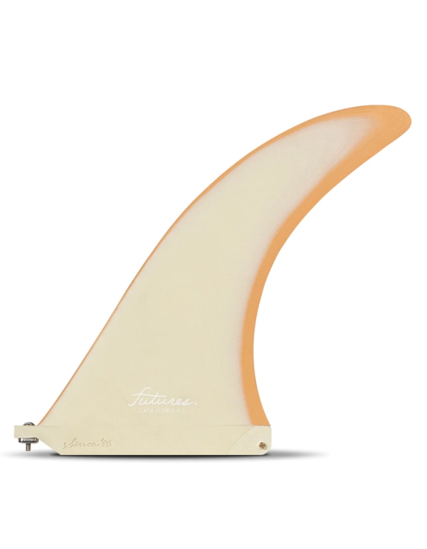 FUTURES ZACK FLORES 9.5 ORANGE CREAM LONGBOARD FIN