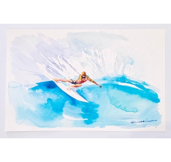 GANADU SURF ART WATERCOLOR 30x42 CM CUT BACK