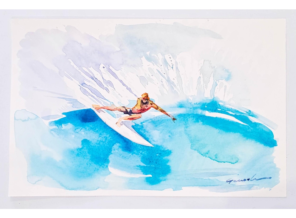 GANADU SURF ART WATERCOLOR 30x42 CM CUT BACK
