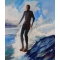 GANADU SURF ART ORIGINAL PAINTINGS HANG TEN 53x59 