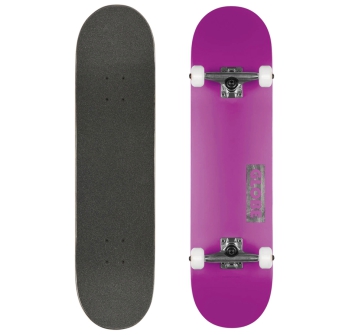 GLOBE 8.25" GOODSTOCK SKATEBOARD COMPLETE NEON PURPLE