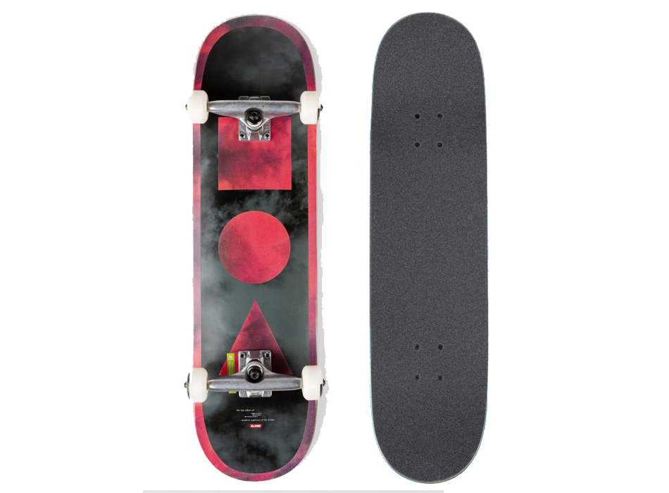 GLOBE 8.375" G1 STACK BALCK CANDY CLOUDS SKATEBOARD COMPLETE