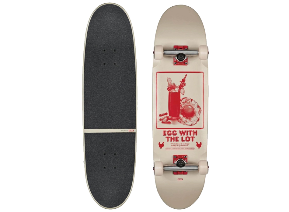 GLOBE 8.625" EGGY SKATEBOARD COMPLETE