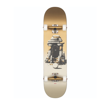 GLOBE SKATEBOARD G0 CHECKED OUT 8.0" BLACK/OFF-WHITE SKATE COMPLETO