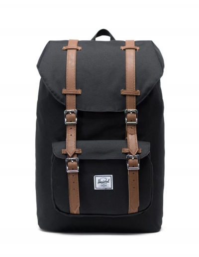 herschel little america black tan