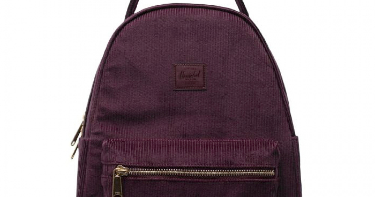 herschel corduroy backpack
