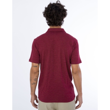 HURLEY POLO SHORT SLEEVE ACE VISTA TRUE RED HEATHER