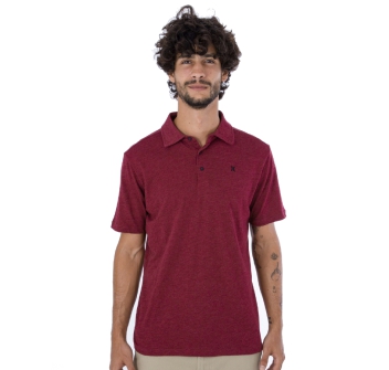 HURLEY POLO SHORT SLEEVE ACE VISTA TRUE RED HEATHER