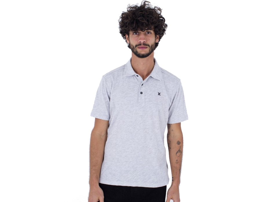 HURLEY POLO SHORT SLEEVE ACE VISTA WHITE HEATHER
