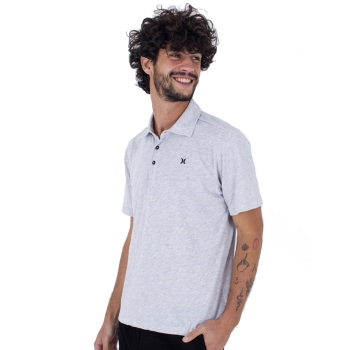 HURLEY POLO SHORT SLEEVE ACE VISTA WHITE HEATHER