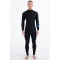 HURLEY WETSUIT ADVANT 4/3 MM CHEST ZIP BLACK/BLUE