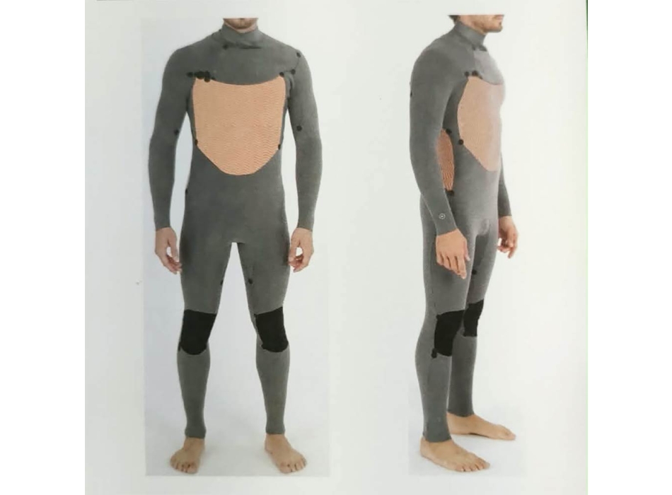 HURLEY WETSUIT ADVANT 5/3 MM CHEST ZIP BLACK