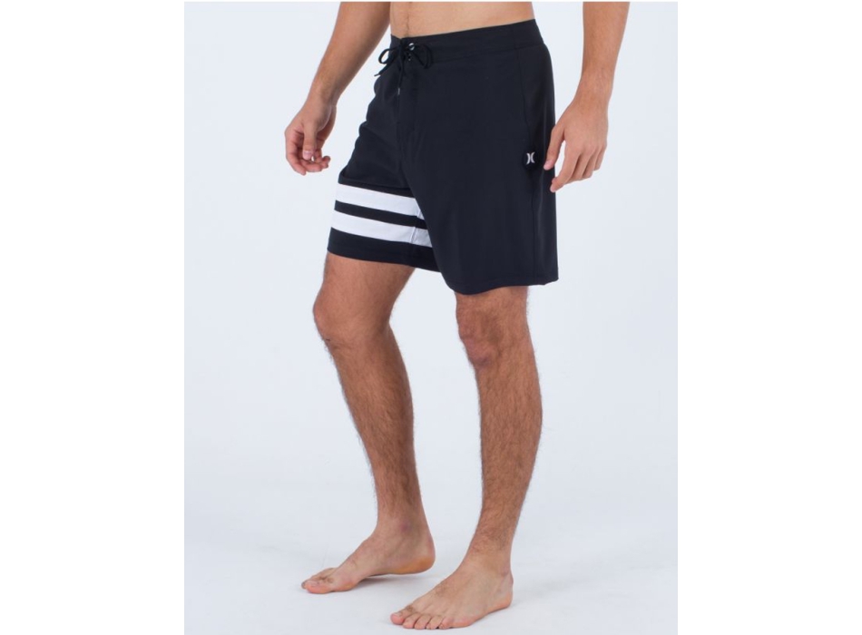 HURLEY BLOCK PARTY BOARDSHORTS 18" BLACK WHITE