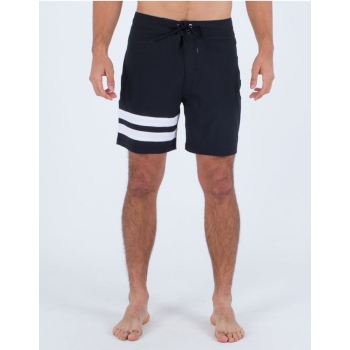 HURLEY BLOCK PARTY BOARDSHORTS 18" BLACK WHITE