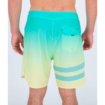 HURLEY BLOCK PARTY BOARDSHORTS 18" TEAL YELLOW