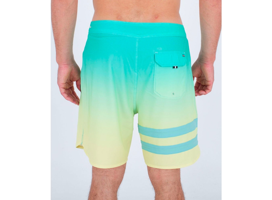 HURLEY BLOCK PARTY BOARDSHORTS 18" TEAL YELLOW