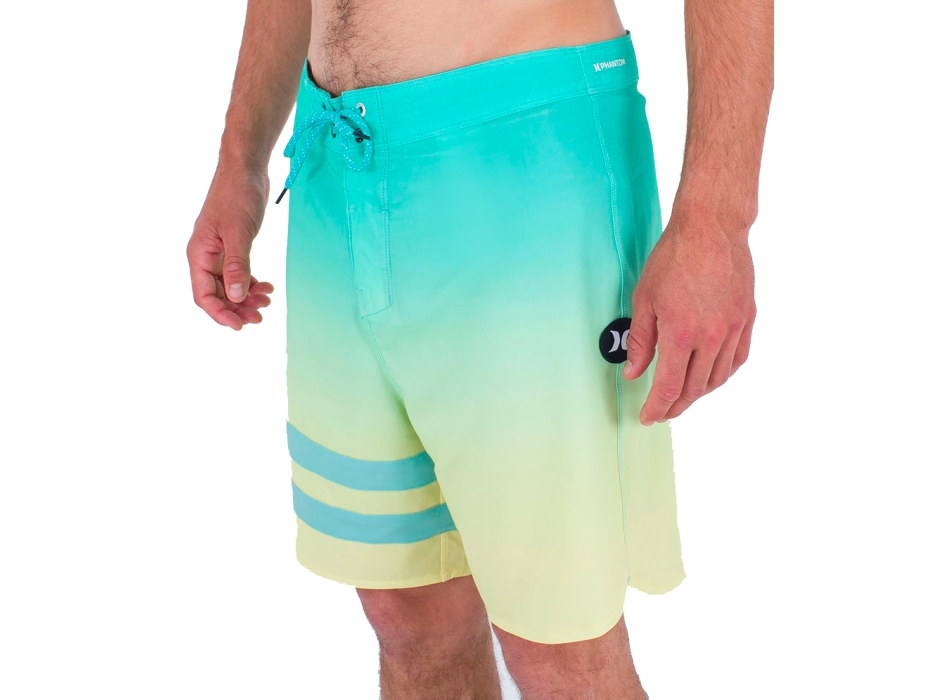 HURLEY BLOCK PARTY BOARDSHORTS 18" TEAL YELLOW