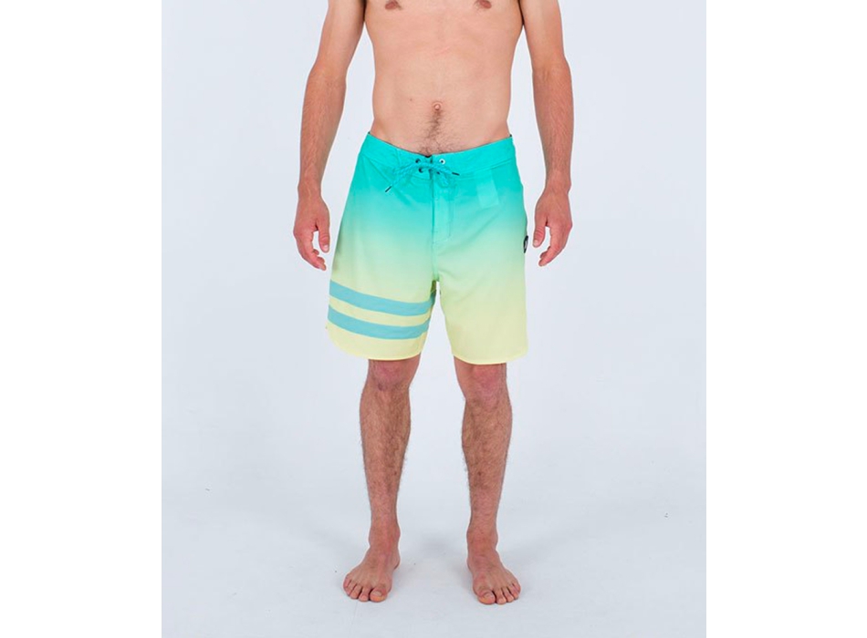 HURLEY BLOCK PARTY BOARDSHORTS 18" TEAL YELLOW