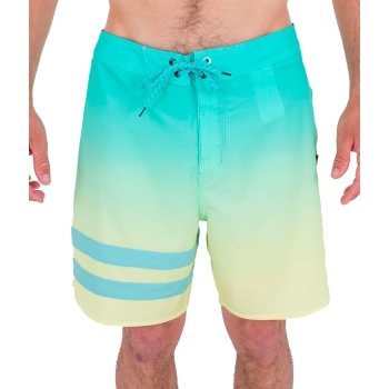 HURLEY BLOCK PARTY BOARDSHORTS 18" TEAL YELLOW