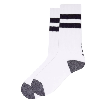 HURLEY ICON TERRY CREW SOCK 3PCS BLACK STRIPES