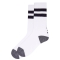 HURLEY ICON EXTENDED TERRY CREW SOCK BLACK STRIPES