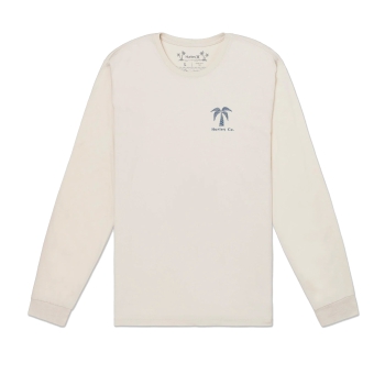HURLEY EVERYDAY CHECK PALM LONG SLEEVE BONE