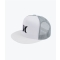 HURLEY ICON SOLID FLAT CAP WHITE