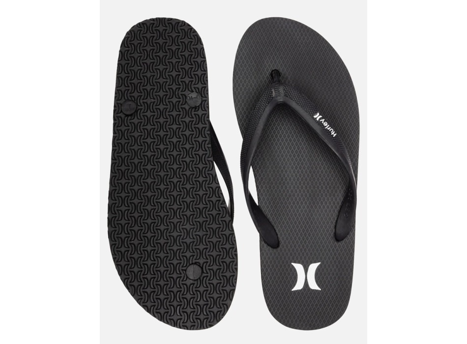 HURLEY ICONIC SOLID SANDALS BLACK