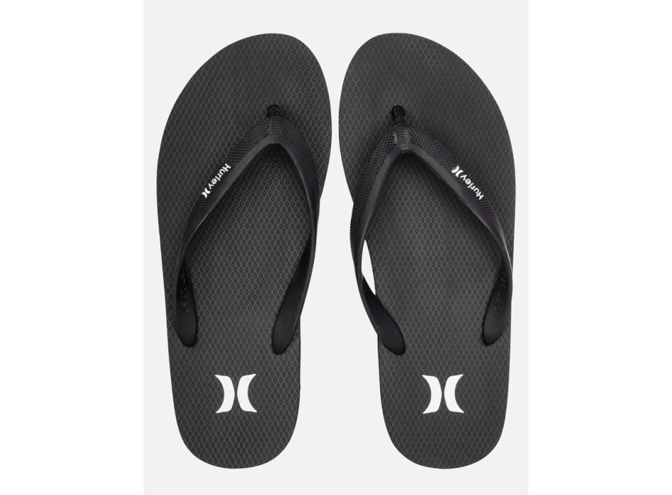 HURLEY ICONIC SOLID SANDALS BLACK