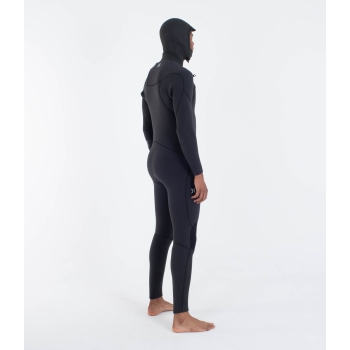HURLEY WETSUIT 4/3MM ADVANT CHEST ZIP BLACK/BLUE