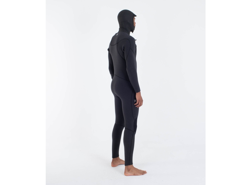 HURLEY WETSUIT 4/3MM ADVANT CHEST ZIP BLACK/BLUE
