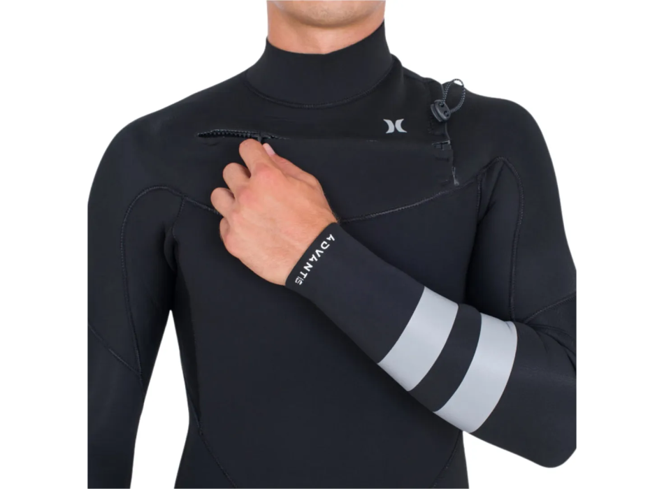 HURLEY WETSUIT 5/3MM ADVANT CHEST ZIP BLACK