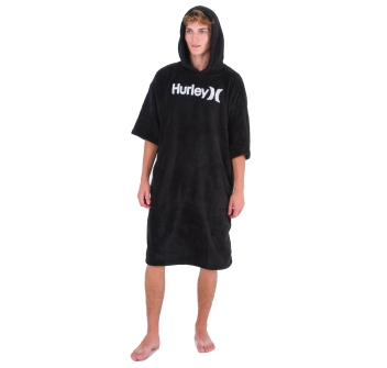 HURLEY ONE & ONLY PONCHO HOOD AND POCKETS BLACK ADULT