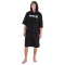 HURLEY ONE & ONLY PONCHO HOOD AND POCKETS BLACK ADULT