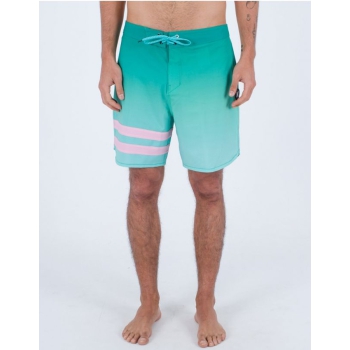 HURLEY PHANTOM ECO BLOCK PARTY BOARDSHORTS 18" TROPICAL MIST