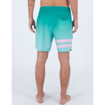 HURLEY PHANTOM ECO BLOCK PARTY BOARDSHORTS 18" TROPICAL MIST