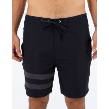 HURLEY PHANTOM+ BLOCK PARTY RENEGADE BOARDSHORTS 18" BLACK