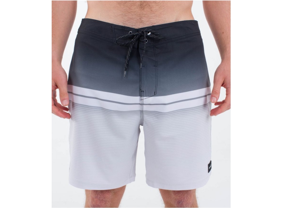 HURLEY PHANTOM ECO CLASSIC BOARDSHORTS 18" BLACK WHITE