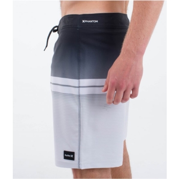 HURLEY PHANTOM ECO CLASSIC BOARDSHORTS 18" BLACK WHITE