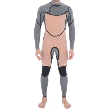 HURLEY WETSUIT PLUS 6/4 MM HOOD CHEST ZIP BLACK
