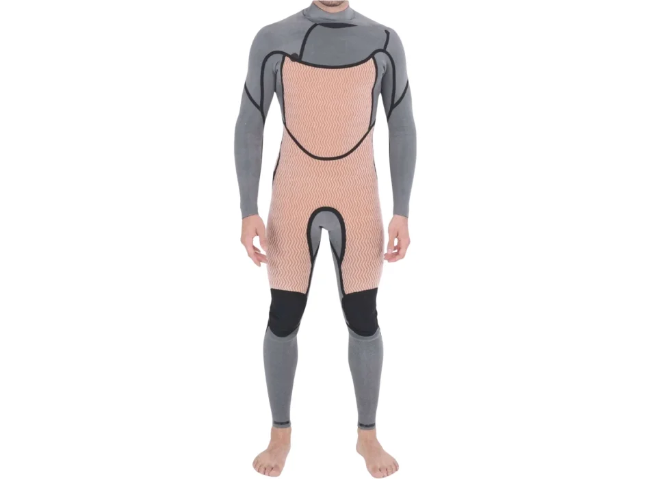 HURLEY WETSUIT PLUS 6/4 MM HOOD CHEST ZIP BLACK