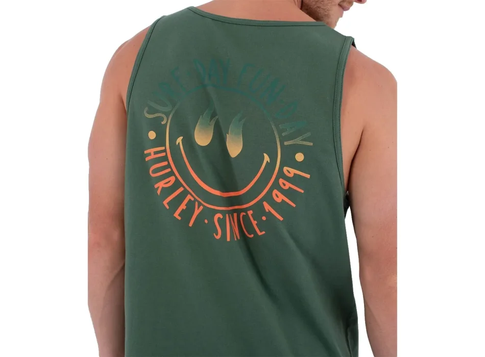HURLEY PRINTING PRESS RUBEL TANK AURORA GREEN