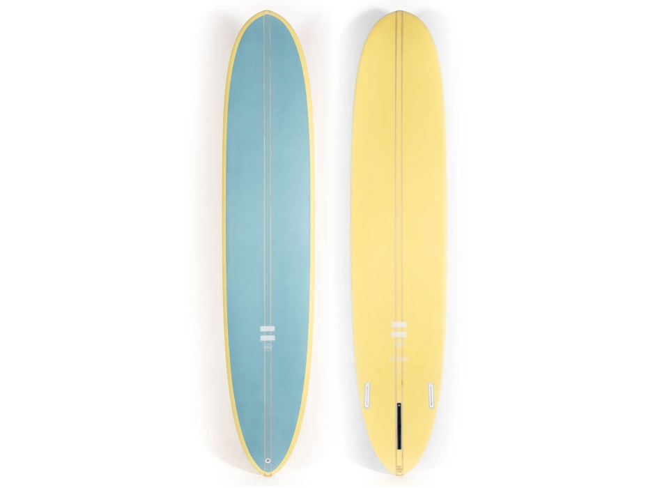INDIO 9'1" SURFBOARDS LONGBOARD TRIM MACHINE CREAM BLUE