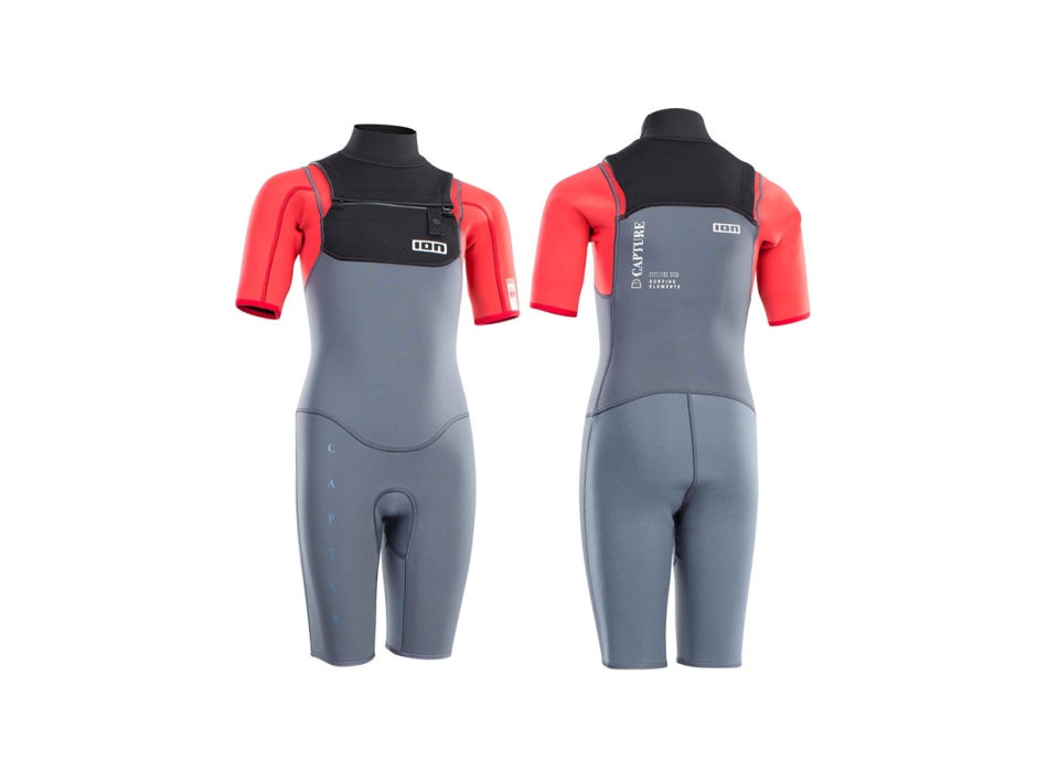 ION KIDS WETSUIT CAPTURE 2/2 SHORTY FRONT ZIP