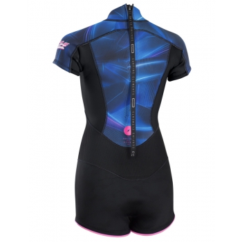 ION MUSE SHORTY SS 2.0 WETSUIT BACKZIP SKY BLUE