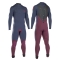 ION WETSUIT 4/3 STRIKE AMP SEMIDRY BACKZIP DL SLATE BLUE RED